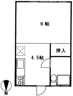 ヒライコーポ【1階】の間取り