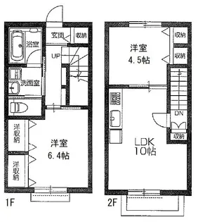 埼玉県川越市大字的場【一戸建】の間取り