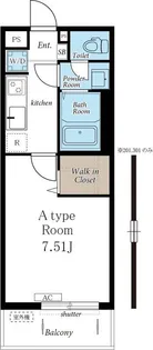 エヌエー宮城野【3階】の間取り