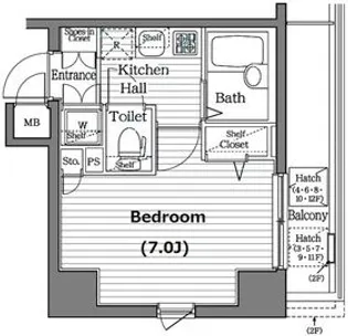 ガラ・シティ日本橋茅場町【11階】の間取り