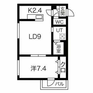 ラグジースペース東北通【3階】の間取り
