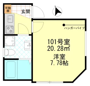ノーブル四ツ木【1階】の間取り