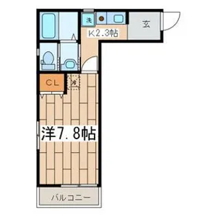 メゾンブランシェ鵠沼【2階】の間取り