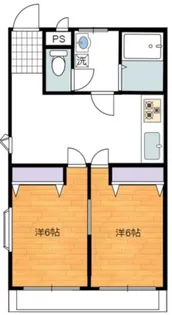 メゾン豊田【1階】の間取り