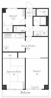 ストークマンション弘明寺【9階】の間取り