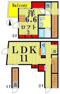 カシェットの間取り