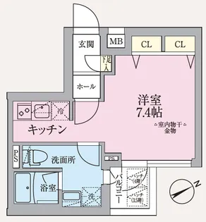 ARKMARK東中野【3階】の間取り