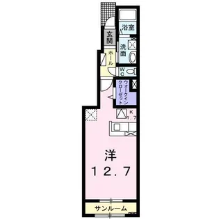 コンフォールII【1階】の間取り