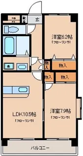 グランドール秋川【3階】の間取り