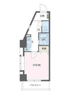 ルーク西早稲田【8階】の間取り