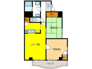 シルキーハウスホリ【5階】の間取り