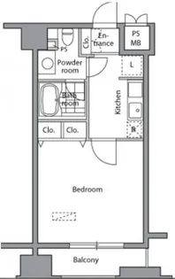 ピアネッタ汐留【3階】の間取り