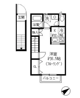 グリーンコート小石川【2階】の間取り
