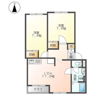 エトワール東栖【2階】の間取り