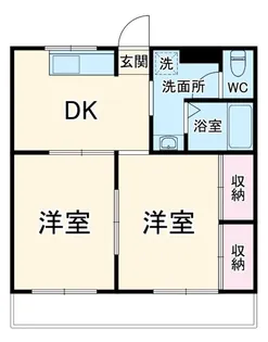 UYコーポ砂原【1階】の間取り