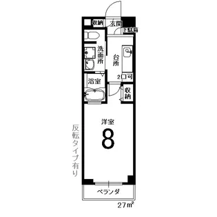 ヴィヴィ・プリメラ【5階】の間取り