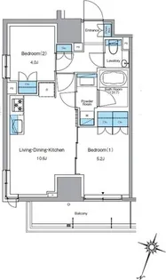 ルフォンプログレ渋谷ヒルトップ【6階】の間取り