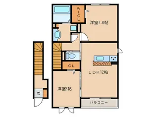 ファミーユA棟【2階】の間取り