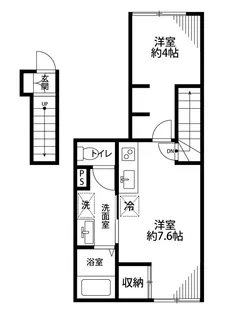Rouage関屋【2階】の間取り