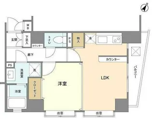 ヴィサージュ池尻【3階】の間取り