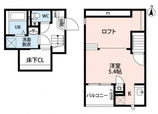 埼玉県吉川市高富2【アパート】の間取り