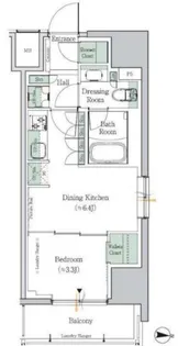 ワンルーフレジデンス中野南台【7階】の間取り