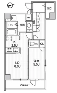 Alivis中野【5階】の間取り