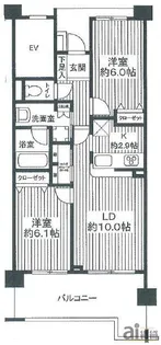 東京都西東京市ひばりが丘2【マンション】の間取り