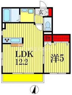 クーラージュ【1階】の間取り