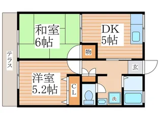シティーハイム高倉【1階】の間取り