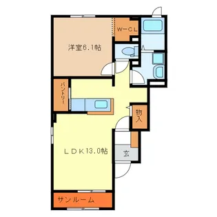 エクシブ【1階】の間取り