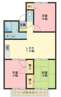 高橋ハイム【1階】の間取り