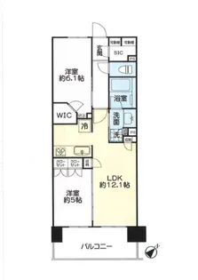 レーベン検見川浜GRANVARDI【4階】の間取り