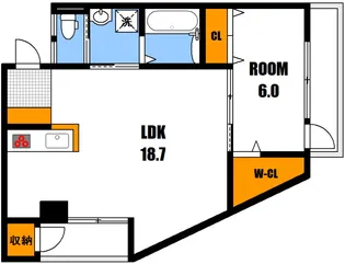 牛田コーポラス【2階】の間取り