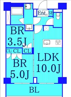 ディームス横濱神之木台【3階】の間取り