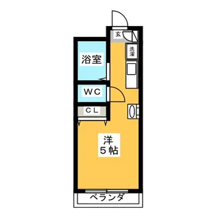 ケイエスマンション【1階】の間取り