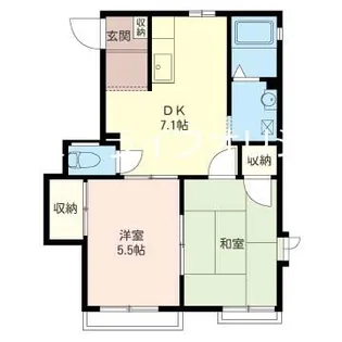 サニーフラット【2階】の間取り