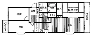 大阪府箕面市西小路5【マンション】の間取り