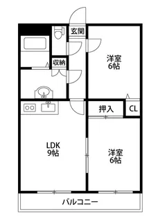 グランドマンション【3階】の間取り