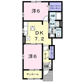 ラピス・ティティシア【1階】の間取り