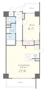 フィオーレ元浅草【3階】の間取り