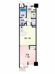 ヒューマンズ沖野上【4階】の間取り
