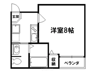 アークリード下天神【3階】の間取り