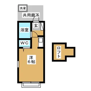 カラプーヤ国立【2階】の間取り