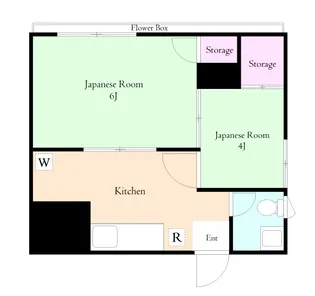 メゾン米田【4階】の間取り