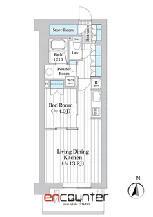 アビティグランデ砧 (B棟)【4階】の間取り