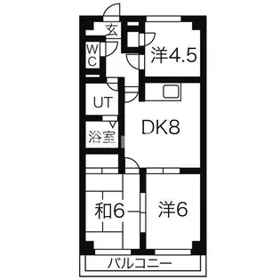 アピカル千王【1階】の間取り