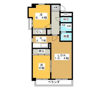 シュバルメゾン【4階】の間取り