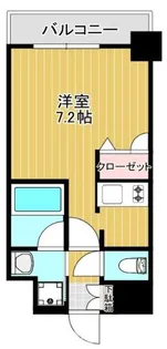 アスヴェル難波EAST【10階】の間取り
