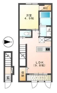 フリーダム安積【2階】の間取り